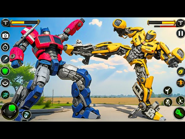 Bumblebee Optimus Prime Nice Robot Fighting Jet Car Transformation Robot Game - Android Gameplay