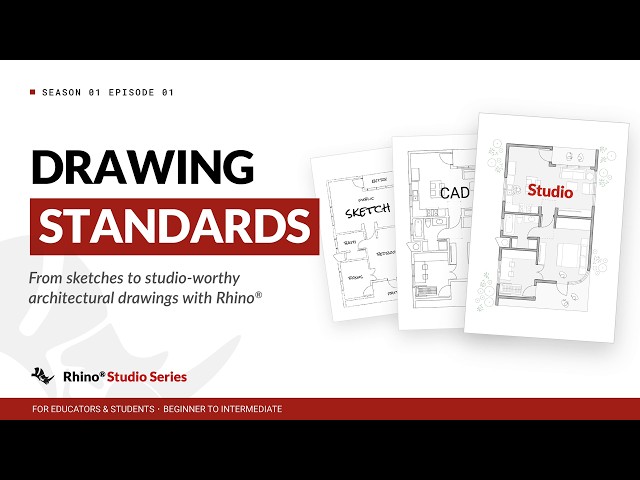 Drawing Standards & Sketch Import with Rhino | S1 E1 | Rhino Studio Series