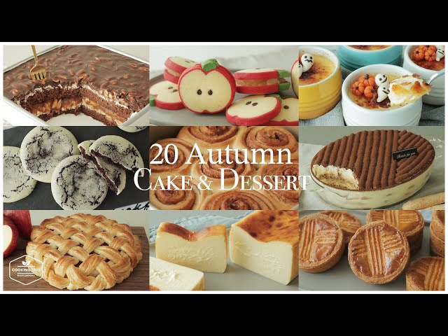 가을에 어울리는 20가지 케이크 & 디저트 모음 : 20 Autumn Cake & Dessert Recipe | 홈베이킹 영상모음 Baking Video | Cooking tree