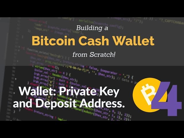 Bitcoin Cash Wallet Coding Tutorial: Private Key, Deposit Address. (Part 4)