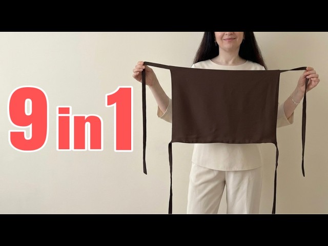 9 Ways to Wear! Make This Very Easy Miracle Top in 5 Minutes Just With A Rectangle