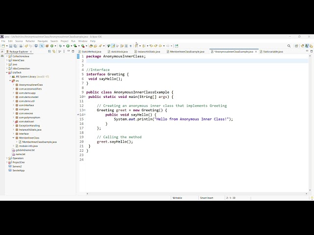 Episode 29  || JAVA || Anonymous inner class
