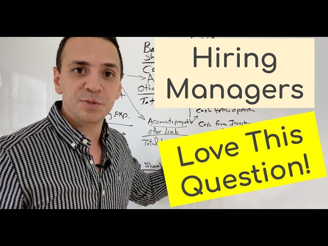 Interview Question: How to describe the relationship between the 3 financial statements