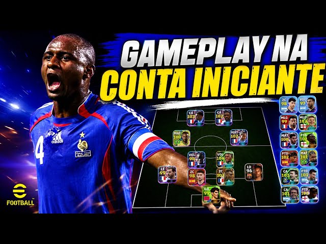 GAMEPLAY WITH MY NEW STARTER VIEIRA ACCOUNT ON EFOOTBALL MOBILE