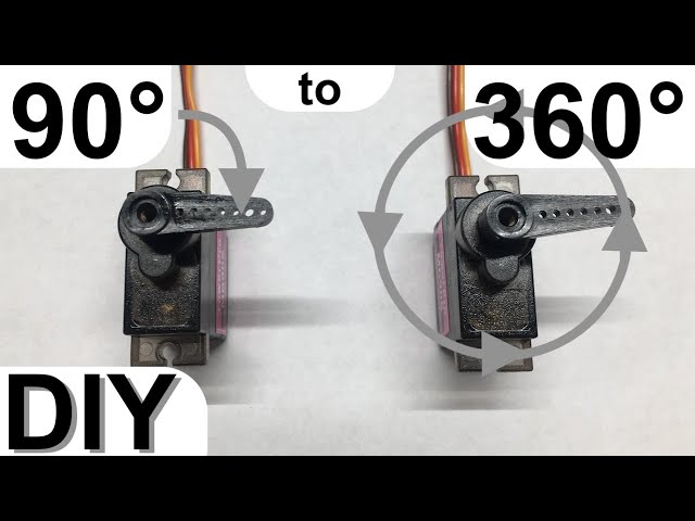 Cómo hacer que CUALQUIER servo gire 360° - FÁCIL y RÁPIDO