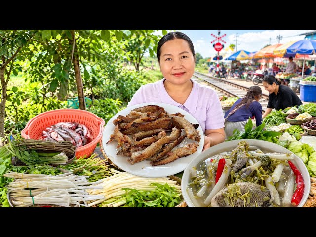Small Fish Cooked Two Delicious Ways! Sour Tamarind Leaf Soup & Lightly Salted Fried Fish