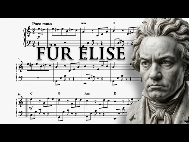 Für Elise - Beethoven | EASY Piano Solo Sheet Music Tutorial