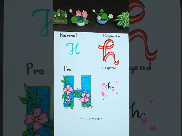 💕H Lettering: Beginner to Legend✨🔥 #handwriting #calligraphy #calligraphylattering #handlettering