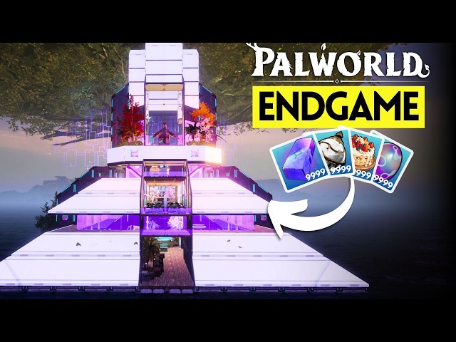 Building The BEST Palworld Futuristic Endgame Base for 1.0 Update | Step by Step Guide