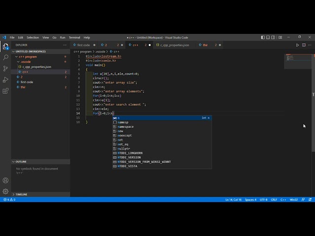 #youtube #c++ write a program to find the frequency of presence an element in an array