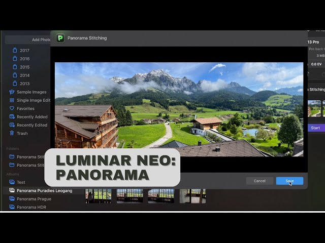 Luminar Neo a panoramatické fotky: akční scény, skládání z videa i HDR