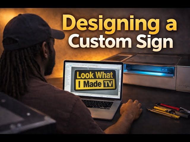 How I Design a Custom Name Sign in LightBurn (Step-by-Step)