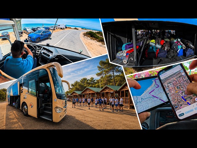 🚌 I TOOK A SUMMER CAMP + HOTEL IN BARCELONA | 48 HOURS DRIVING A BUS IN SPAIN 🇪🇸 #38