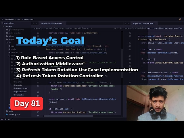 🔴 Day 81 of Learning Advance Backend And System Design (Live Coding)