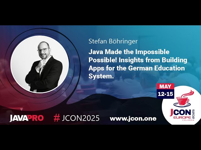 Java Made the Impossible Possible! Building Apps for the Education System | Stefan Böhringer (EN)