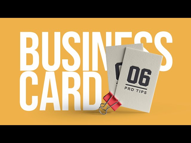 Designing A Business Card That Doesn't Suck! (6 Pro Tips)