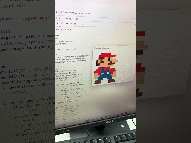 It’s a me. 🕹️ Mario #like #mario  #python #coding