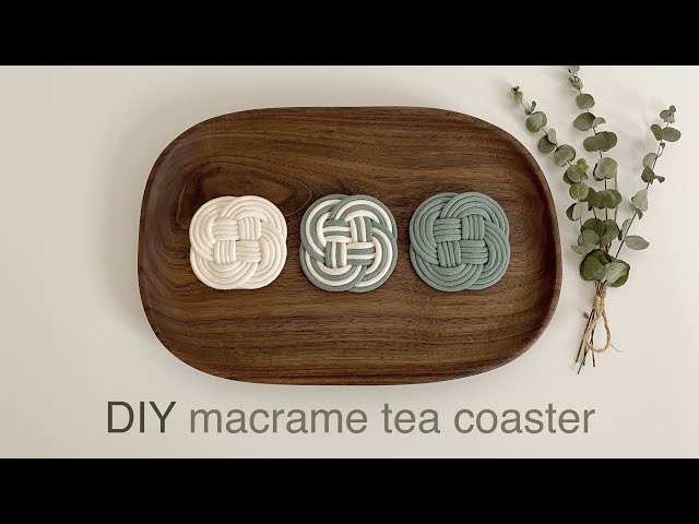 DIY | macrame tea coaster turk’s head knot