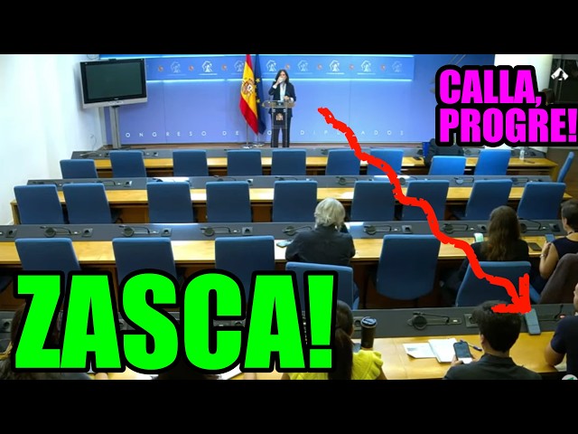 A progressive journalist asks Vox why they fear violence from the PSOE, and their spokesperson di...
