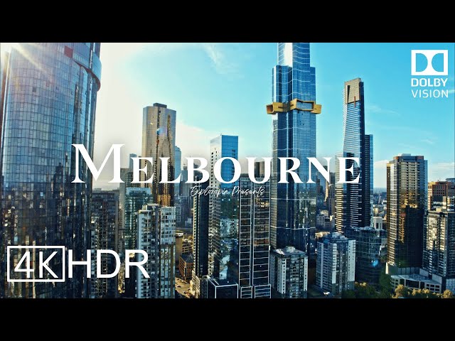 Melbourne City, Australia 🇦🇺 in 4K HDR ULTRA HD 60 FPS Dolby Vision™ Drone Video