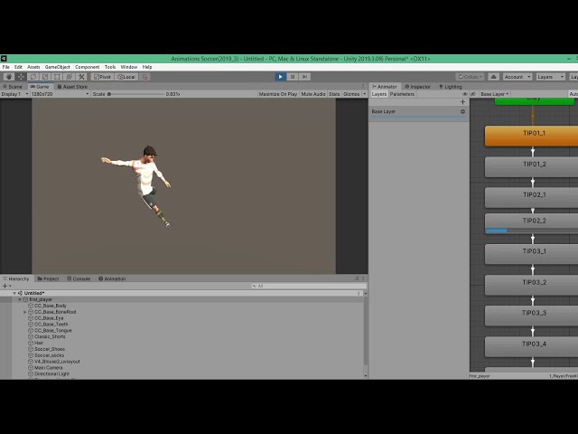 Free Kick Soccer Animations (Unity/Unreal Engine)