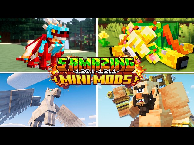 TOP 5 NEW MINI MODS for MINECRAFT - PART 23