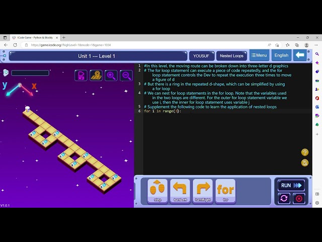 Python Video 13 - Using a Nested Loop