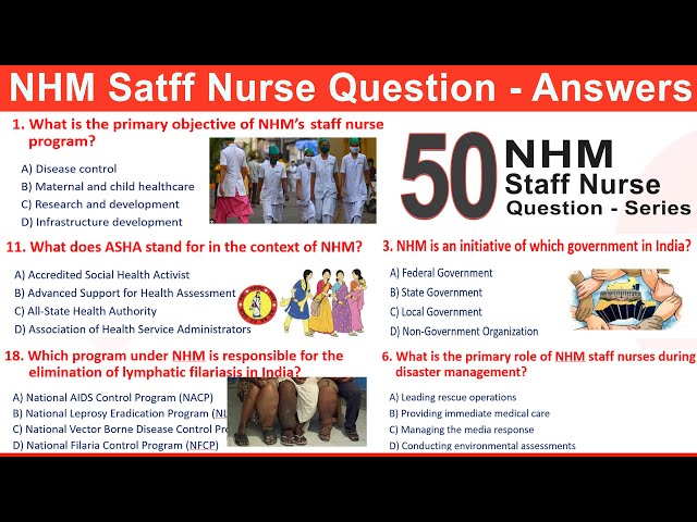 The Most Effective NHM Staff Nurse Question and Answers | Staff Nurse exam 2024