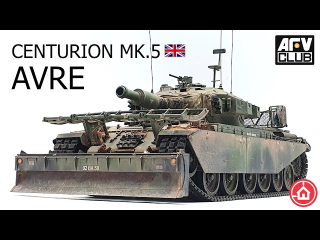 AFV Club 1/35 Centurion Mk.5 AVRE AF35395 - Tank model kit build.