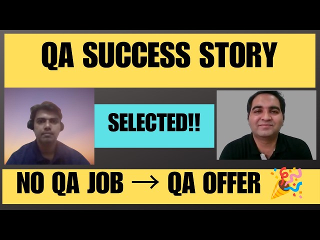 QA Success Story 🔥 From Rejections to Automation Testing Job | Real Interview Journey