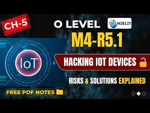 Hacking IoT Devices 🔓 | Risks & Solutions Explained | Class 6 Chapter 5