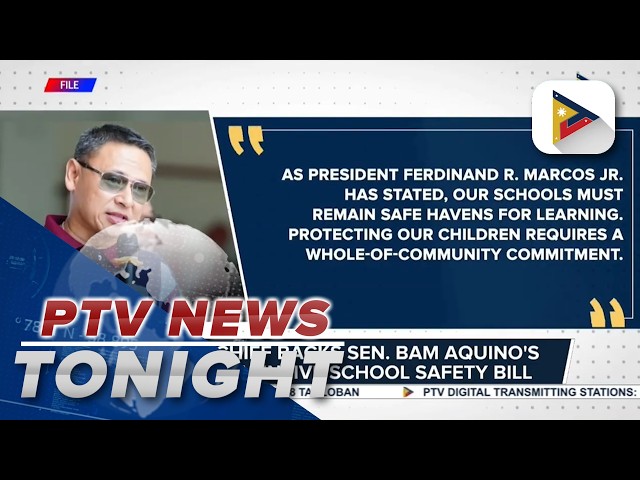 DepEd chief backs Sen. Bam Aquino’s comprehensive school safety bill