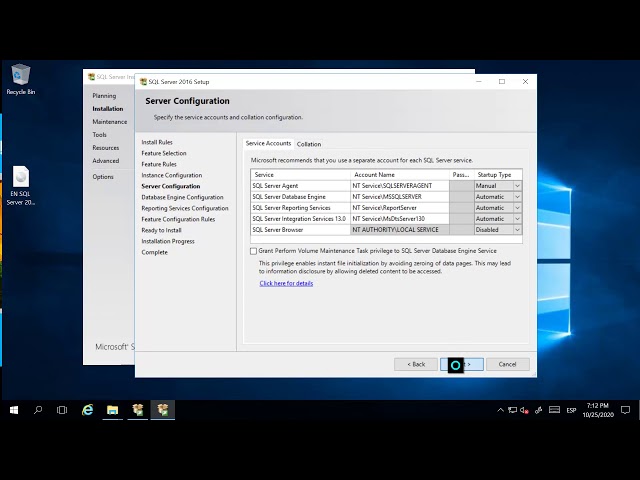 Instalar SQL Server 2016 y SSMS