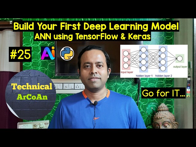 Build Your First Deep Learning Model (Part-25) | ANN using TensorFlow & Keras #ai #dl #ml