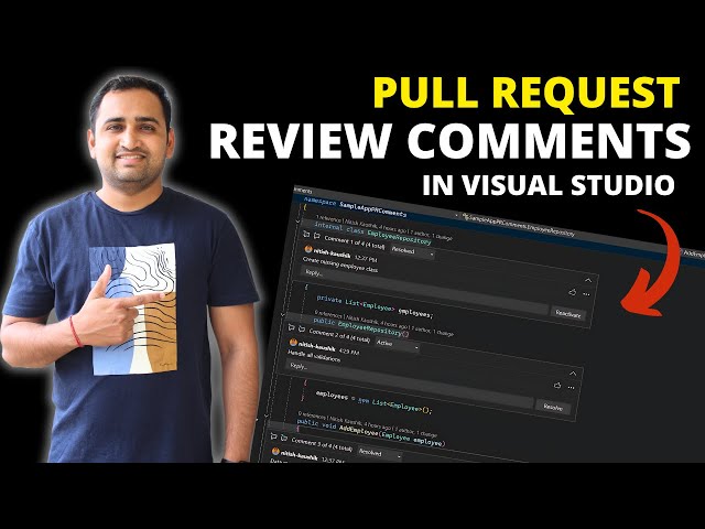 Git Pull Request Review Comments in Visual Studio 2022 | Review the code in Visual Studio 2022