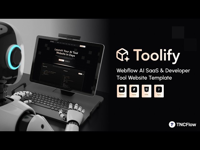 Best Webflow Template for SaaS, AI & Developer Tools | Toolify