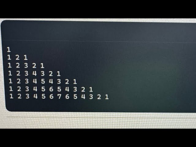 Java Programme to Print Pattern11