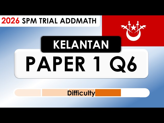 Add Maths KELANTAN 2026 SPM Trial - Paper 1 Question 6