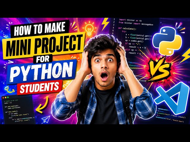 Python Mini Project for College Students | Build AI Quiz App in Python 🔥