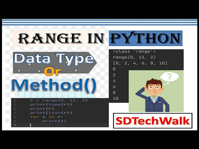 10 Range in Python #Datatypes in Python #SDTechWalk