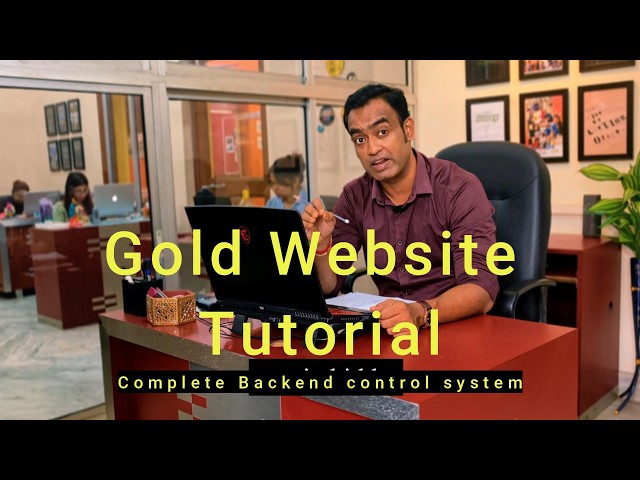Gold Site Complete Tutorial | Manage Your Jewellery E-Commerce Website from Backend