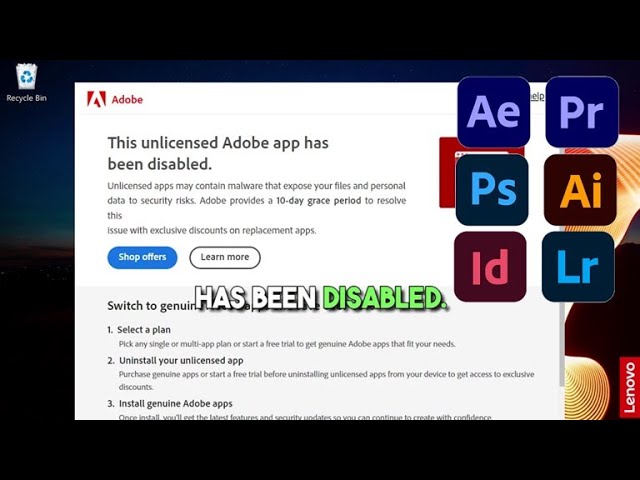 Fix 'This Unlicensed Adobe App Has Been Disabled' Error 2026 | 90-Seconds Tutorial