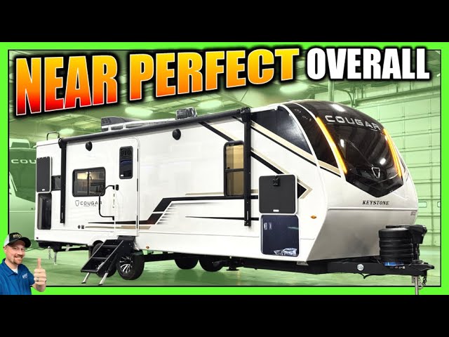 About as good as a Layout can get! 2026 Cougar 25MLE Couple's Camping Travel Trailer by Keystone RV