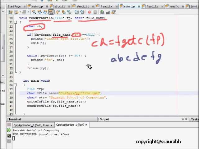 C Programming: File Handling in C: Lab 1 (fgetc and fputc)