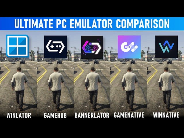 PC EMULATOR COMPARISON Winlator vs GameHub vs Bannerlator vs GameNative vs WinNative