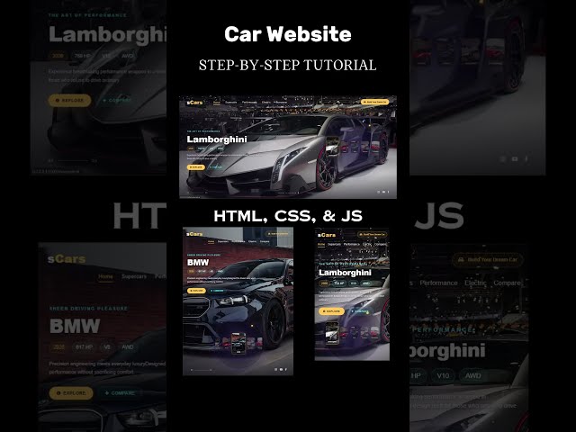 How I Built This Supercar Website 🚗🔥 #coding #webdevelopment