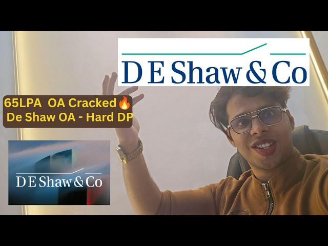 DeShaw ne 65LPA🔥ke liye konsa Dynamic Programming question pucha?(SWE Role)