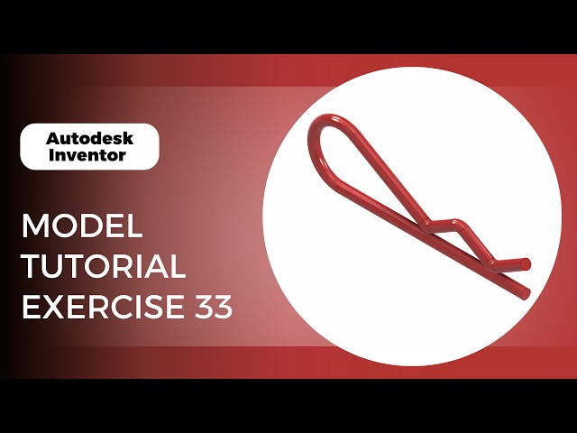 Autodesk Inventor Exercise 33 | Body clip Modeling Tutorial | Step-by-Step 3D Modeling for Beginners