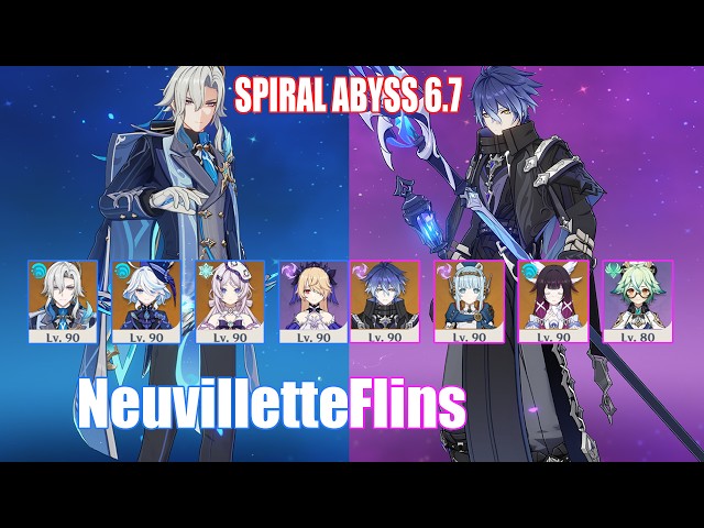C1 Neuvillette & C0 Flins | Spiral Abyss 6.7 | Genshin Impact