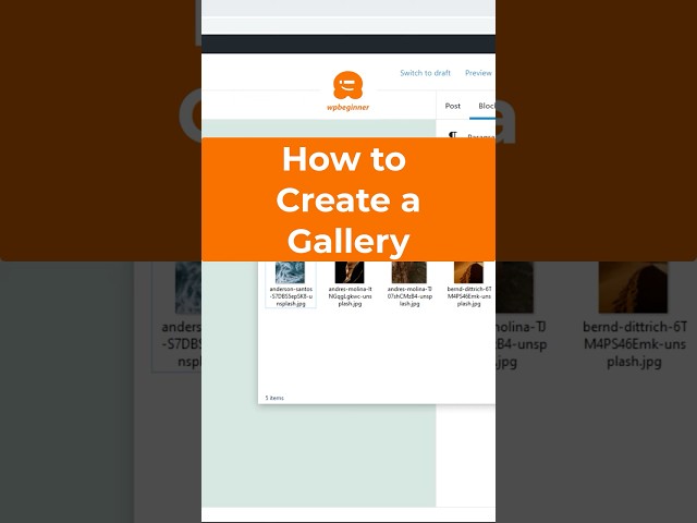 How to Automatically Create an Image Gallery in WordPress